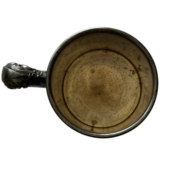 ROYAL MFG. CO. Triple Plate Flower Engraved “Lucile”Baptism Christening Cup - Picture 8 of 8